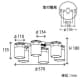 山田照明 【生産完了品】シャンデリア 8〜10畳向け E26電球形蛍光灯(電球色)A15形×6 シャンデリア 8～10畳向け E26電球形蛍光灯(電球色)A15形×6 CF-4257 画像3