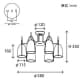 山田照明 【生産完了品】シャンデリア 8〜10畳向け E17クリプトン球(ホワイト)PS60W形×6 シャンデリア 8～10畳向け E17クリプトン球(ホワイト)PS60W形×6 LE-3637 画像2