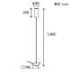 山田照明 【生産完了品】フロアスタンド E17クリプトン球(ホワイト)PS60W形×1 ホワイト 転倒時消灯スイッチ付 フロアスタンド E17クリプトン球(ホワイト)PS60W形×1 ホワイト 転倒時消灯スイッチ付 FE-4115 画像2