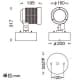 山田照明 【生産完了品】LED一体型スポットライト フランジタイプ HID35相当 昼白色 定格光束1437lm ダークグレーメタリック LED一体型スポットライト フランジタイプ HID35相当 昼白色 定格光束1437lm ダークグレーメタリック AD-2436-N 画像3