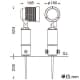山田照明 【生産完了品】LED一体型スポットライト スパイクタイプ HID35相当 昼白色 定格光束1437lm ダークグレーメタリック LED一体型スポットライト スパイクタイプ HID35相当 昼白色 定格光束1437lm ダークグレーメタリック AD-2438-N 画像3