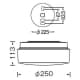 山田照明 【生産完了品】LED一体型ブラケットライト 白熱80W相当 昼白色 定格光束767lm LED一体型ブラケットライト 白熱80W相当 昼白色 定格光束767lm AD-2603-N 画像2