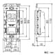 パナソニック 【生産完了品】15A・20A兼用埋込アースターミナル付接地コンセント 絶縁取付枠付 20A 125V 15A・20A兼用埋込アースターミナル付接地コンセント 絶縁取付枠付 20A 125V WTL19314W 画像2