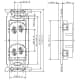 パナソニック フルカラー 埋込抜け止めダブルコンセント 取付枠付 15A 125V フルカラー 埋込抜け止めダブルコンセント 取付枠付 15A 125V WN1062 画像3