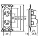パナソニック フルカラー 接地2P埋込引掛ダブルコンセント 取付枠付 15A 125V ミルキーホワイト フルカラー 接地2P埋込引掛ダブルコンセント 取付枠付 15A 125V ミルキーホワイト WF2312W 画像2
