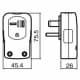 パナソニック 小型接地2P横型キャップ 30A 250V ブラック 小型接地2P横型キャップ 30A 250V ブラック WF5730B 画像2