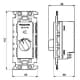 パナソニック 【限定特価】埋込ボリュームコントローラー スピーカー用 0.5〜60W 埋込ボリュームコントローラー スピーカー用 0.5〜60W WZ-VC160 画像2