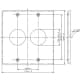 パナソニック フルカラー 新金属コンセントプレート2型 丸型 2連用 穴径35.5mm フルカラー 新金属コンセントプレート2型 丸型 2連用 穴径35.5mm WN6523K 画像3