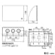 パナソニック 防雨形ジョイントボックス ノックアウトG22×3 ブラック 防雨形ジョイントボックス ノックアウトG22×3 ブラック WJ4613B 画像4