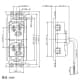 パナソニック フルカラー 埋込抜け止め接地ダブルコンセント 接地リード線付 赤 15A 125V フルカラー 埋込抜け止め接地ダブルコンセント 接地リード線付 赤 15A 125V WN1162R1 画像2