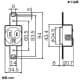 パナソニック 機器用埋込接地コンセント 15A 125V ブラック 機器用埋込接地コンセント 15A 125V ブラック WCF53002B 画像2