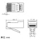 パナソニック RJ45モジュラプラグ ハイパフォーマンス型 10個入 RJ45モジュラプラグ ハイパフォーマンス型 10個入り NR3551P 画像2