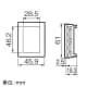 パナソニック フルカラー機器組込用プレート 2コ用 絶縁ワンタッチ取付枠付 ブラック フルカラー機器組込用プレート 2コ用 絶縁ワンタッチ取付枠付 ブラック WN3502B 画像2