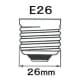 アサヒ ボールランプ G50 セラミック塗装 110V5W 口金:E26 レッド ボールランプ G50 セラミック塗装 110V5W 口金:E26 レッド G50E26110V-5W(R)セラミック 画像3