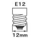 アサヒ シャンデリアランプ C32 105V25W 全光束:210lm 口金:E12 フロスト シャンデリアランプ C32 105V25W 全光束:210lm 口金:E12 フロスト C32E12100/110V-25W(F) 画像3