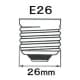 アサヒ シャンデリアランプ C37 105V40W 全光束:420lm 口金:E26 フロスト シャンデリアランプ C37 105V40W 全光束:420lm 口金:E26 フロスト C37E26100/110V-40W(F) 画像3