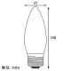 アサヒ 耐熱透明カラー シャンデリア球 C37 105V25W 口金:E26 アンバー 耐熱透明カラー シャンデリア球 C37 105V25W 口金:E26 アンバー C37E26100/110V-25W(AT) 画像2
