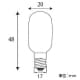 アサヒ ナツメ球 T20 110V10W 全光束:40lm 口金:E17 ホワイト ナツメ球 T20 110V10W 全光束:40lm 口金:E17 ホワイト ナツメT20E17110V-10W(S) 画像3