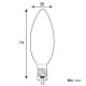 アサヒ ローソク球 C30 110V10W 全光束:50lm 口金:E12 ホワイト ローソク球 C30 110V10W 全光束:50lm 口金:E12 ホワイト C30E12110V-10W(S) 画像2