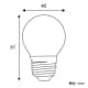 アサヒ サイン用 G40 110V7W 口金:E26 レッド サイン用 G40 110V7W 口金:E26 レッド G40E26110V-7W(R) 画像3