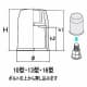 マサル工業 【限定特価】ボルト用保護カバー 10型 透明 ボルト用保護カバー 10型 透明 BHC10T 画像2
