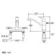 SANEI シングル台付分岐混合栓 節水水栓 キッチン用 分岐口付 台幅:246mm modello シングル台付分岐混合栓 節水水栓 キッチン用 分岐口付 台幅:246mm modello K676BV 画像3