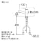 SANEI シングルワンホール洗面混合栓 節水水栓 座金付仕様 ポップアップ用 専用引棒付 泡沫吐水 吐水口高さ:68mm 寒冷地用 column シングルワンホール洗面混合栓 節水水栓 座金付仕様 ポップアップ用 専用引棒付 泡沫吐水 吐水口高さ:68mm 寒冷地用 column K475PJKZ-1 画像2