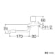 SANEI 断熱回転自在水栓 断熱キャップ付 パイプ長さ:170mm 断熱回転自在水栓 断熱キャップ付 パイプ長さ:170mm JA13D-13 画像2