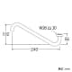 三栄水栓製作所 上向自在パイプ 下向き取付けタイプ 長さ:240mm パイプ外径:16mm 上向自在パイプ 下向き取付けタイプ 長さ:240mm パイプ外径:16mm PA17J-61X2-16 画像2