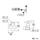 三栄水栓製作所 【販売終了】ストレート分岐バルブ 共用形 ストレート型 分岐口左側 呼び:13 ストレート分岐バルブ 共用形 ストレート型 分岐口左側 呼び:13 B4111-L-13 画像2
