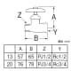 三栄水栓製作所 【販売終了】化粧バルブ 共用形 全長:78mm 呼び:20 化粧バルブ 共用形 全長:78mm 呼び:20 V21A-20 画像2
