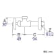三栄水栓製作所 【販売終了】止水栓本体 共用形 ナットなし 呼び:13 止水栓本体 共用形 ナットなし 呼び:13 JV22A-X2-13 画像2
