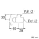 SANEI 【販売終了】止水栓本体 共用形 呼び:13 止水栓本体 共用形 呼び:13 JV22A-X3-13 画像2