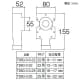 三栄水栓製作所 壁用水栓ボックス 戸建・集合住宅用 壁用水栓エルボ別売 呼び25用 対応壁厚:16〜17mm 壁用水栓ボックス 戸建・集合住宅用 壁用水栓エルボ別売 呼び25用 対応壁厚:16〜17mm T850-3-S-25 画像2