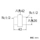 三栄水栓製作所 【販売終了】ユニオン(クロム) 呼び13(Rc1/2) 青銅製 ユニオン(クロム) 呼び13(Rc1/2) 青銅製 T71-13 画像2