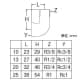 三栄水栓製作所 砲金ストリートエルボ 呼び25(R1×Rc1) 青銅製 砲金ストリートエルボ 呼び25(R1×Rc1) 青銅製 T720-25 画像2