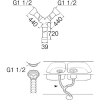 SANEI 【販売終了】流し排水栓Y型ホース ネジ付 キッチン用 二槽式流しの排水栓用のネジ式接続タイプ 流し排水栓Y型ホース ネジ付 キッチン用 二槽式流しの排水栓用のネジ式接続タイプ PH62-862 画像3