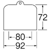 SANEI ワントラップワン 公団用 排水用品 直径:92mm 高さ:81mm ワントラップワン 公団用 排水用品 直径:92mm 高さ:81mm JH533-87-50 画像2