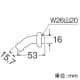 三栄水栓製作所 【販売終了】洗濯機用L型ニップル ネジサイズ:W26山20 洗濯機用L型ニップル ネジサイズ:W26山20 PY12J-4X-16 画像2