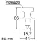 三栄水栓製作所 【販売終了】洗濯機用ニップル ネジサイズ:W26山20 自動ストップ機能付 洗濯機用ニップル ネジサイズ:W26山20 自動ストップ機能付 PT3350 画像2