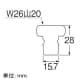 三栄水栓製作所 【販売終了】洗濯機用ニップル ネジサイズ:W26山20 洗濯機用ニップル ネジサイズ:W26山20 PT331 画像2