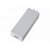 ヤザワ 【生産完了品】USBタップ コーナータップ型 AC2個口 USB1ポート USB出力2A ホワイト  HC300WHU2A 画像1
