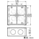 未来工業 X線防護用アウトレットボックス打込用 大形四角(深型) X線防護用アウトレットボックス打込用 大形四角(深型) CDO-5BXP-2 画像3