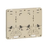 未来工業 積算電力計取付板 2個用 カードホルダー付 ベージュ 積算電力計取付板 2個用 カードホルダー付 ベージュ B-2WJ 画像1