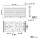 篠原電機 薄型防噴流ギャラリー 塩害対策仕様 IP55 ファンなしタイプ ステンレス製 薄型防噴流ギャラリー 塩害対策仕様 IP55 ファンなしタイプ ステンレス製 GTS-45W-ST 画像3