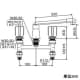 KVK 【販売終了】バス用埋込2ハンドル混合栓 ユニオン接続 固定こま仕様 一般地・寒冷地共通 バス用埋込2ハンドル混合栓 ユニオン接続 固定こま仕様 一般地・寒冷地共通 KM84 画像2