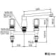 KVK 【販売終了】バス用埋込2ハンドル混合栓 ナット接続 固定こま仕様 一般地・寒冷地共通 バス用埋込2ハンドル混合栓 ナット接続 固定こま仕様 一般地・寒冷地共通 KM82CU 画像2