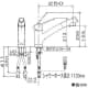 KVK 【販売終了】流し台用シングルレバー式シャワー付混合栓 シャワー引出し式 上施工タイプ 寒冷地用 逆止弁なし 水受けトレー付 《KM5021JTシリーズ》 流し台用シングルレバー式シャワー付混合栓 シャワー引出し式 上施工タイプ 寒冷地用 逆止弁なし 水受けトレー付 《KM5021JTシリーズ》 KM5021ZJT 画像5