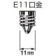 シャープ 【生産完了品】LED電球 ハロゲン電球タイプ ひと粒タイプ 調光器対応モデル 電球色 ビーム角:中角 口金E11 本体色:ホワイト  DL-JM6AL 画像3