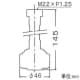 水生活製作所 【販売終了】首振り節水キッチンシャワー(ホース付) M22×P1.25 ABS・EPDM・シリコン・POM樹脂製 首振り節水キッチンシャワー(ホース付) M22×P1.25 ABS・EPDM・シリコン・POM樹脂製 HV-206SV 画像3